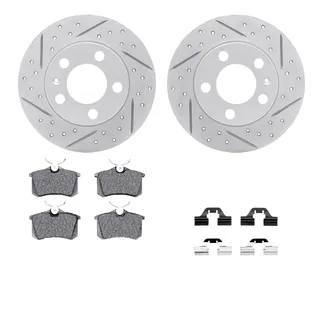 R1 Concepts WBUH1-74020 Brake Rotors - Carbon Coated - D/S W/ Optimum Oe Pads & Hdw